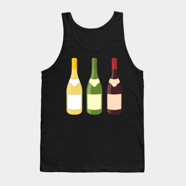 Wine Bottles Icon Set Tank Top by sifis